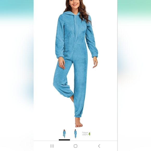 Super comfy onsies pajamas blue - Picture 2 of 5